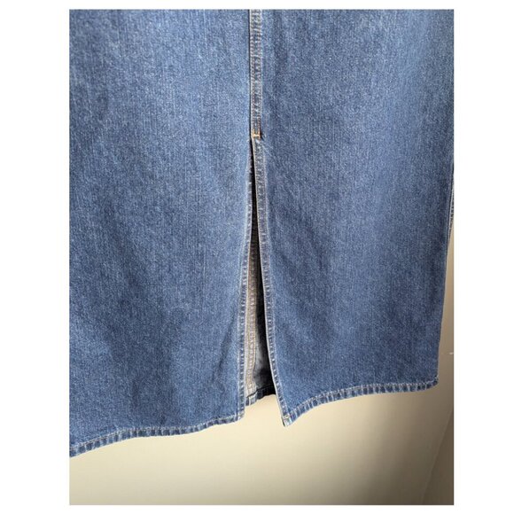 Vintage Eddie Bauer Maxi Denim Skirt *small flaw - Picture 3 of 7